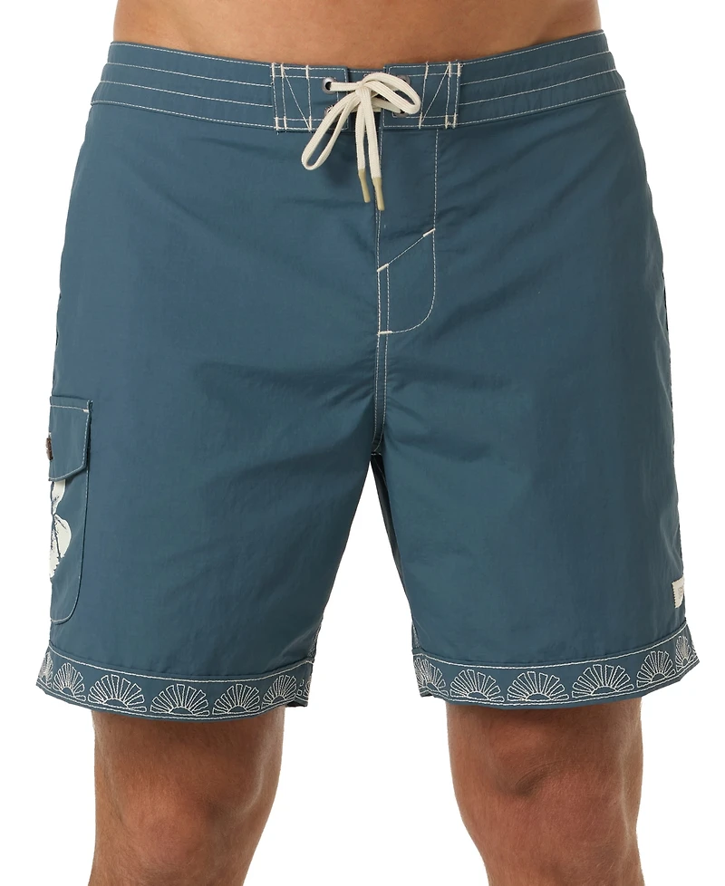 O'Neill Men's Fixed Waist Board Shorts, 8" Inseam