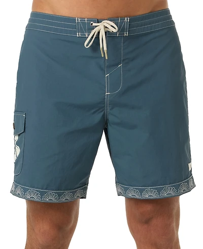 O'Neill Men's Fixed Waist Board Shorts, 8" Inseam