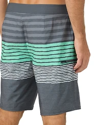 O'Neill Men's Hyperfreak Heat Striped Swim Boardshorts