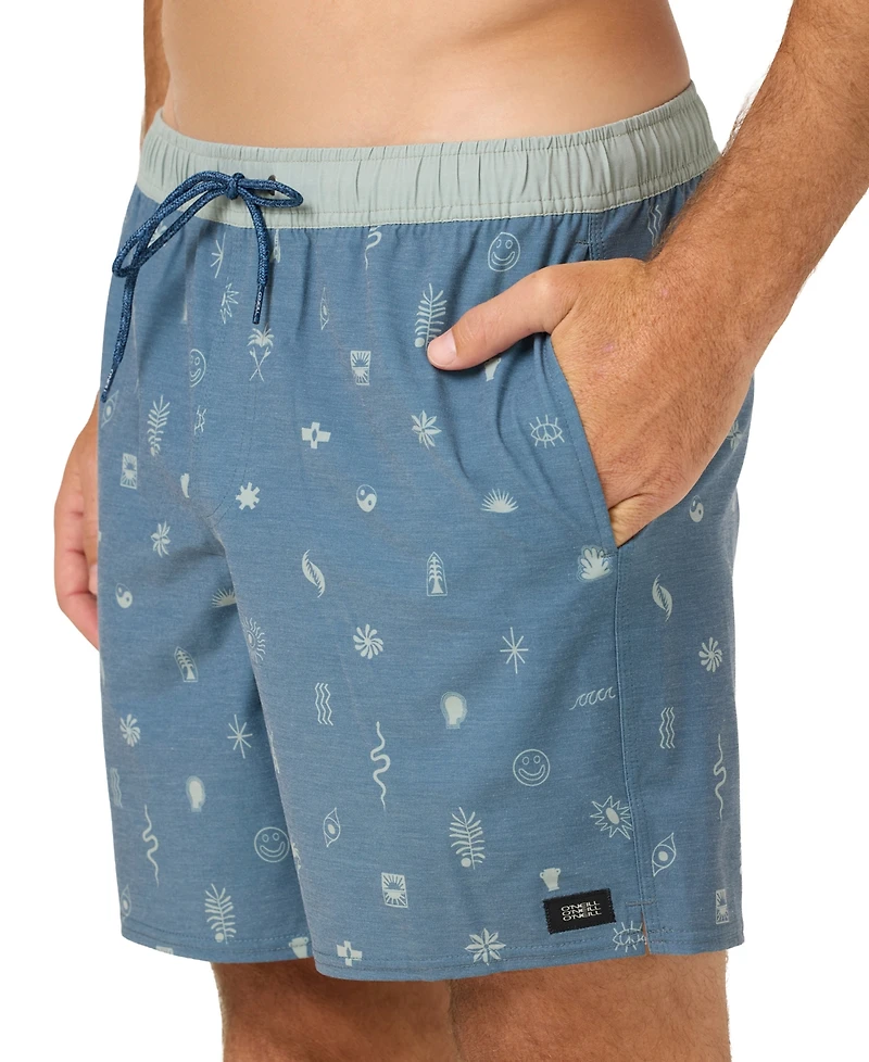 O'Neill Men's Hermosa Retro Slim-Fit Swim Trunks