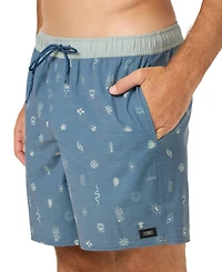 O'Neill Men's Hermosa Retro Slim-Fit Swim Trunks