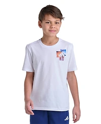 adidas Boys' 8-20 Short-Sleeve Photoreal Sport T-Shirt