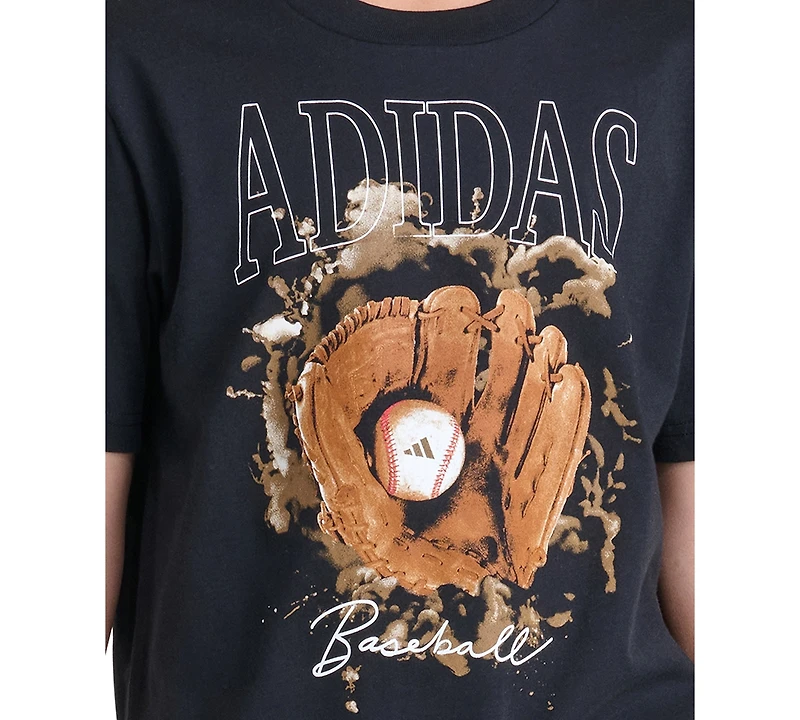 adidas Boys' 8-20 Short-Sleeve Photoreal Baseball Glove T-Shirt