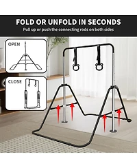 Zeny Multi-Functional Adjustable Height Children's Horizontal Gymnastic Bar With Bear Rings