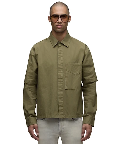 Hudson Jeans Men's Our Rex Layered Martini Classic Collar Shirt