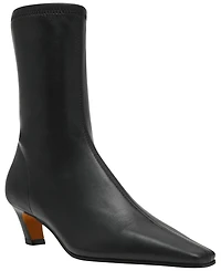 Steve Madden Women's Kimmens Kitten Heel Sock Booties
