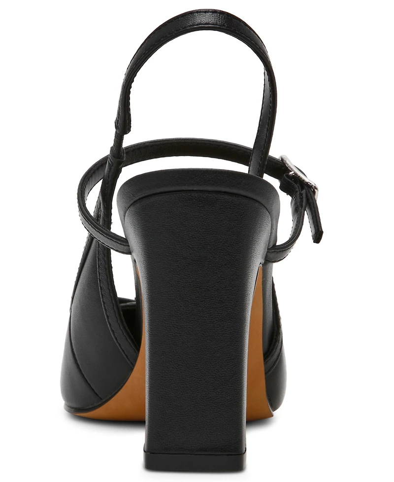 Steve Madden Women's Elanie Slingback Block Heel Ballet Pumps