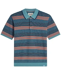Scotch & Soda Men's Striped Knitted Regular-Fit Polo Shirt