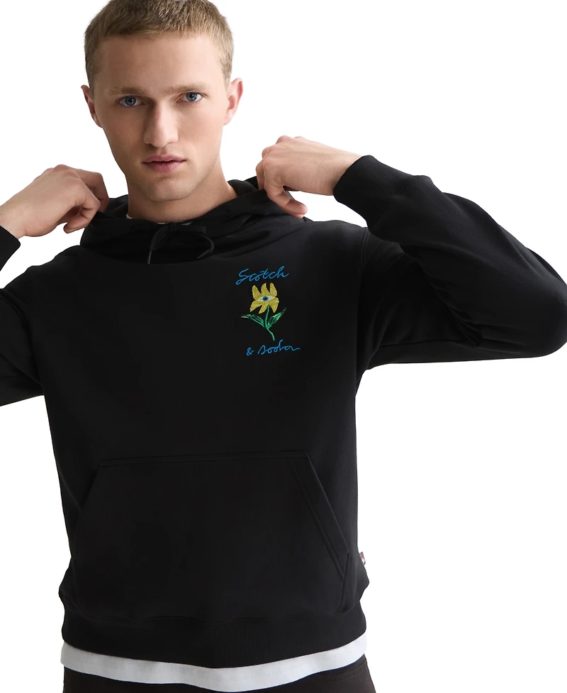 Scotch & Soda Men's Artwork Regular-Fit Hoodie