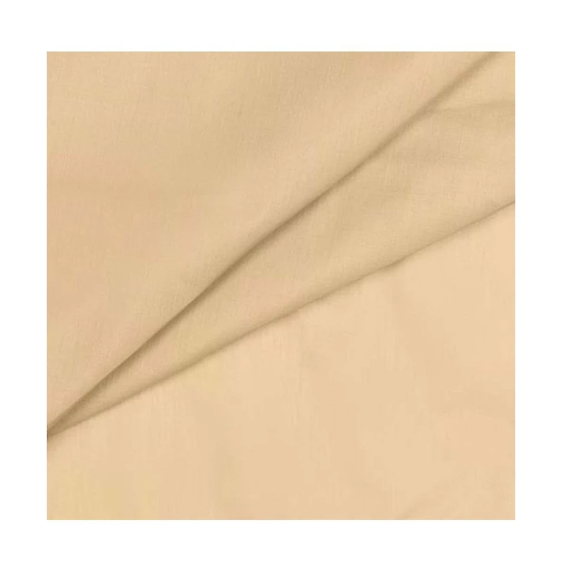 Ellis Stacey Solid Color Window 1.5" Rod Pocket High Quality Fabric Ruffled Swag 60"x38" Almond
