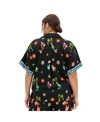 City Chic Women's Print Shirt