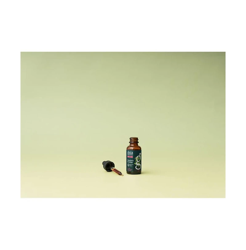 Gaia Herbs Hawthorn and Ginkgo Regenerative Certified Tinctures 1 fl oz