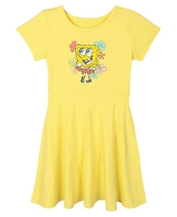 SpongeBob SquarePants Girls' 2-Piece Skater Dress Set