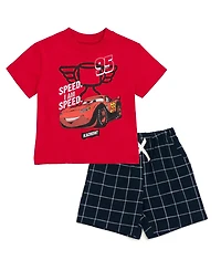 Cars Little Boys (5-12) 2-Piece T-Shirt and Shorts Set