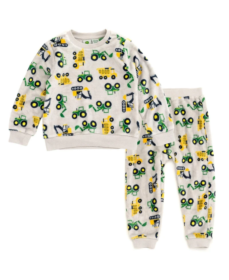 John Deere Baby Boys' ( 0TO 3 to 24 M )2-Piece Fleece Sweatshirt and Pants Set