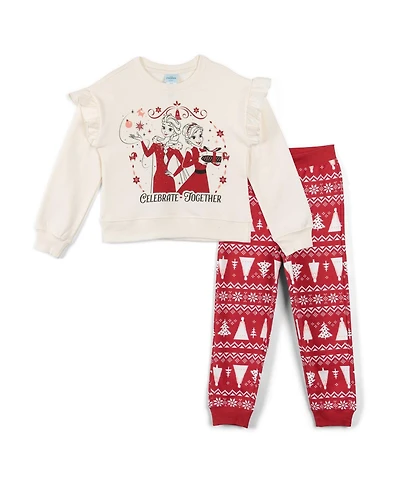 Nightmare Before Christmas Little Boys Disney Fleece Sweatshirt and Jogger Pants Outfit Set