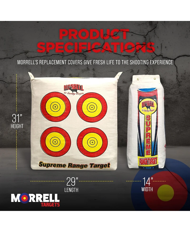 Morrell Targets Weatherproof Supreme Range Nasp Adult Field Point Archery Bag Target