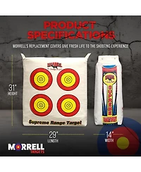 Morrell Targets Weatherproof Supreme Range Nasp Adult Field Point Archery Bag Target