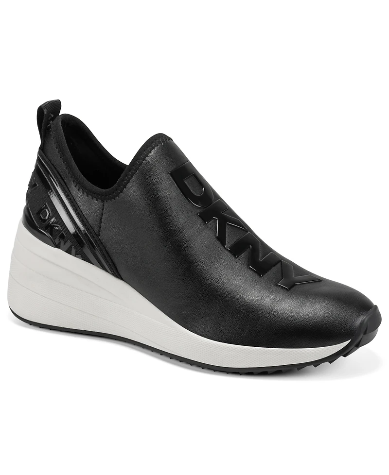 Dkny Women's Keeva Slip-On Wedge Sneakers