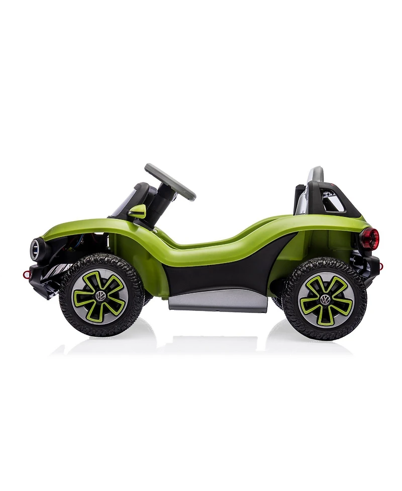 homfan Licensed 12V Volkswagen Beetle Ride On Car, Remote Control, Led Lights, Music, Usb, Horn, 1 Seater, 4-Wheeler, 66lbs Capacity