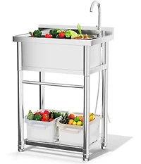 Aecojoy Stainless Steel Utility Sink