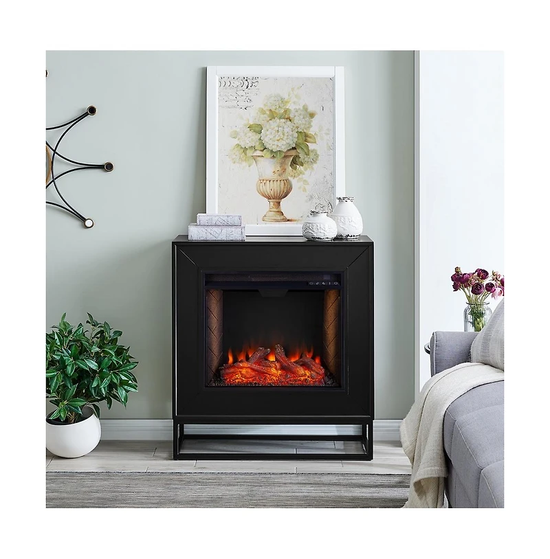 Augusta Home Holly and Martin Frescan Criss-Cross Electric Fireplace