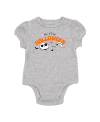 Nightmare Before Christmas Baby Girls' ( new born to 24 Month ) Halloween Bodysuit and Pants Set