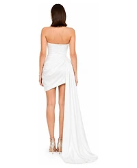 Lara Women's Beaded Faux-Wrap Bridal Gown