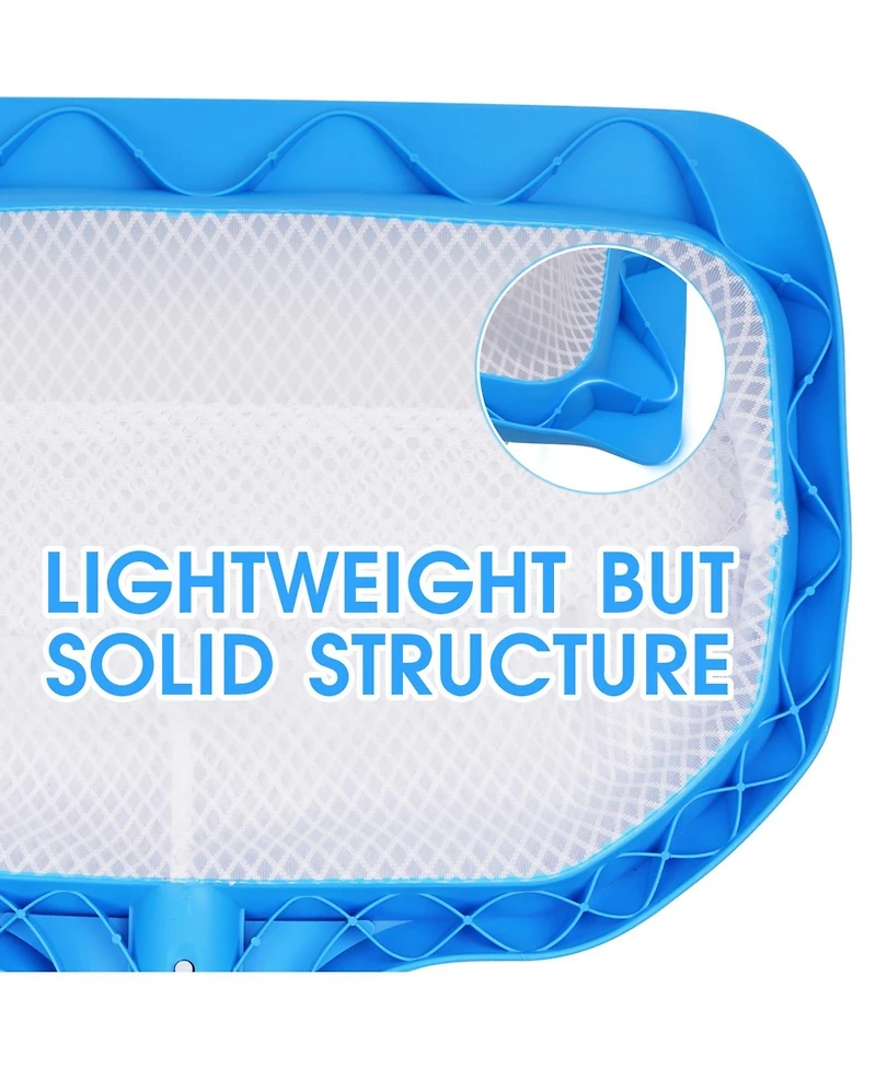 Xdovet Pool Skimmer Net Double Layer Ultra Fine Mesh Leaf Rake
