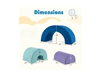 Slickblue Kids Soft Foam Climber Set with Rainbow Arc Design and Removable Covers