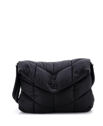 Pre-Owned Saint Laurent Loulou Puffer Messenger Bag Quilted Econyl