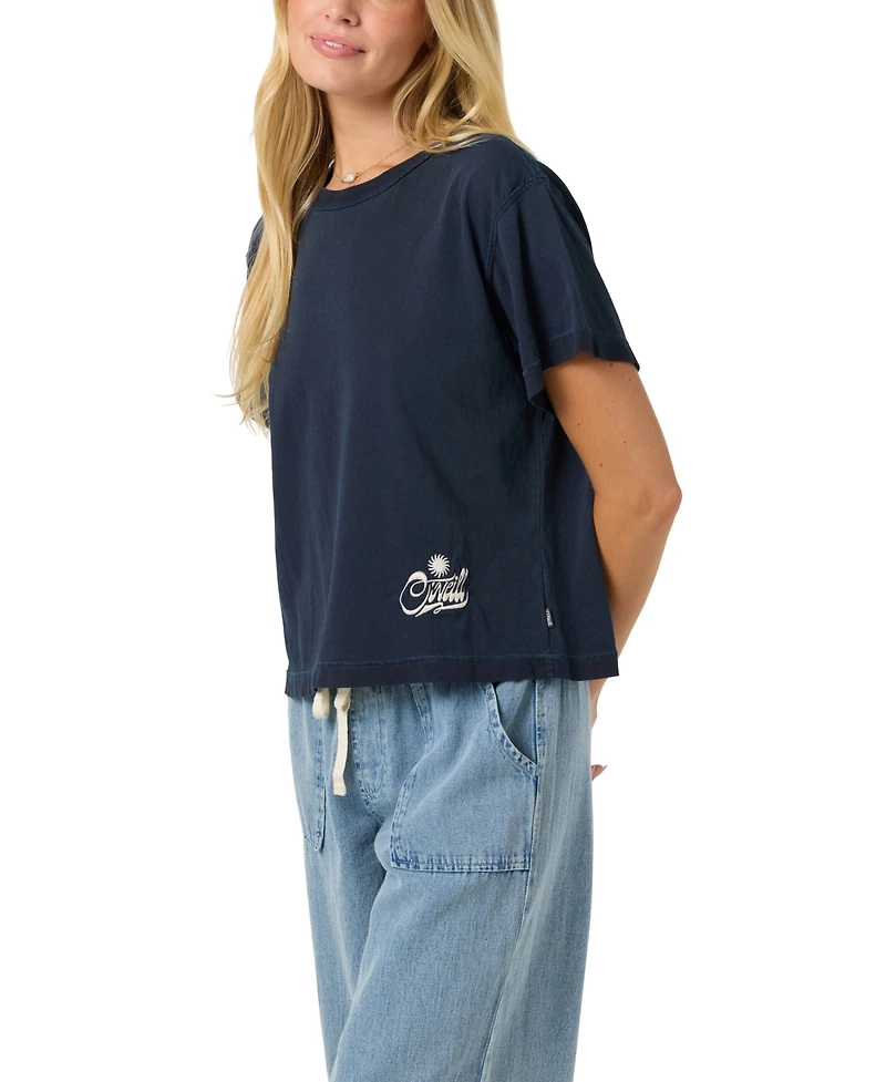 O'Neill Women's Cotton Crewneck Boxy T-Shirt