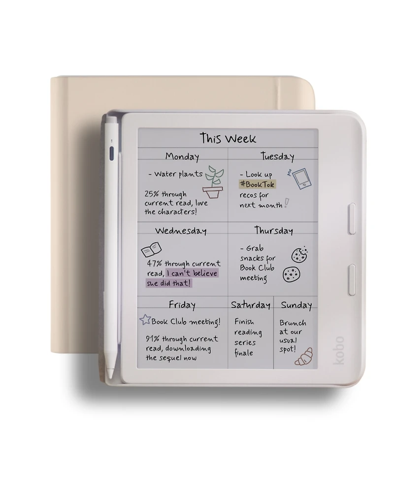 Kobo 7 Inches eReader Sleep Cover Case with Auto Sleep/Wake Technology, Built-In 2-Way Stand for Reading & Viewing