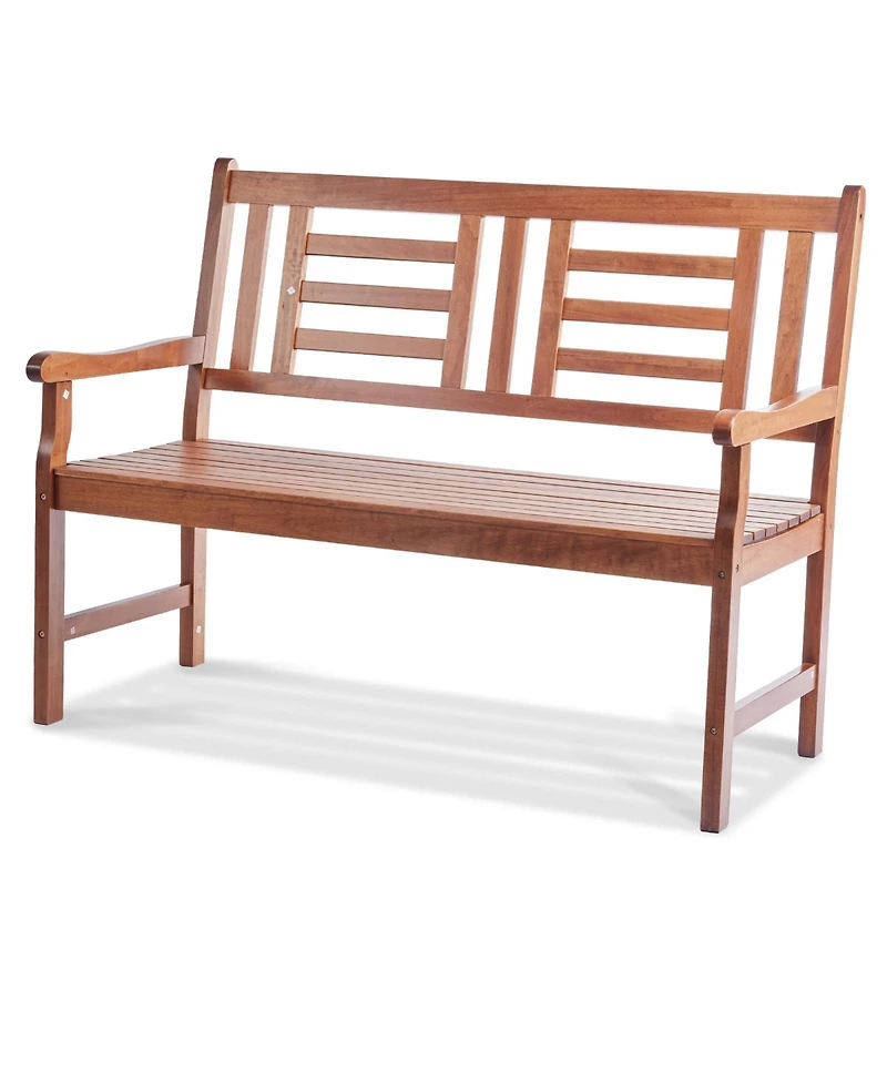 Vevor Outdoor Bench 48 in Wood Garden Bench 700 lbs Park Patio Yard Porch Bench