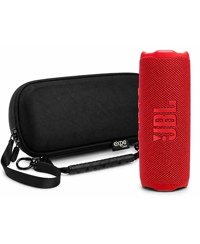 Jbl Flip 7 Waterproof Portable Speaker Red with Case