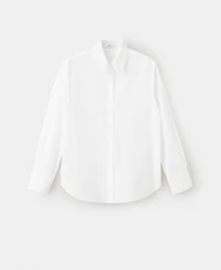 Mango Women's Cotton And Lyocell Blend Straight Shirt