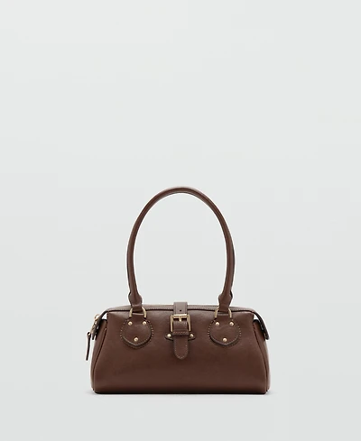 Mango Women's Buckle Shoulder Bag