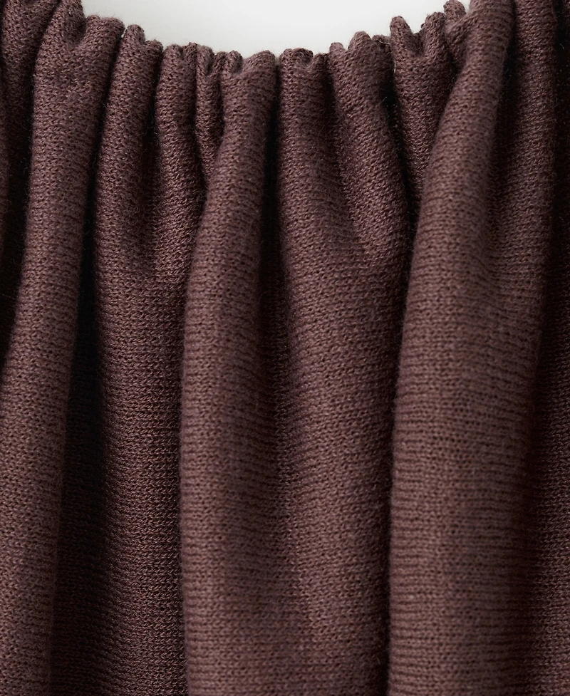 Mango Women's Gathered Neckline Knit Dress