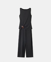 Mango Women's Resin Applique Combined Jumpsuit