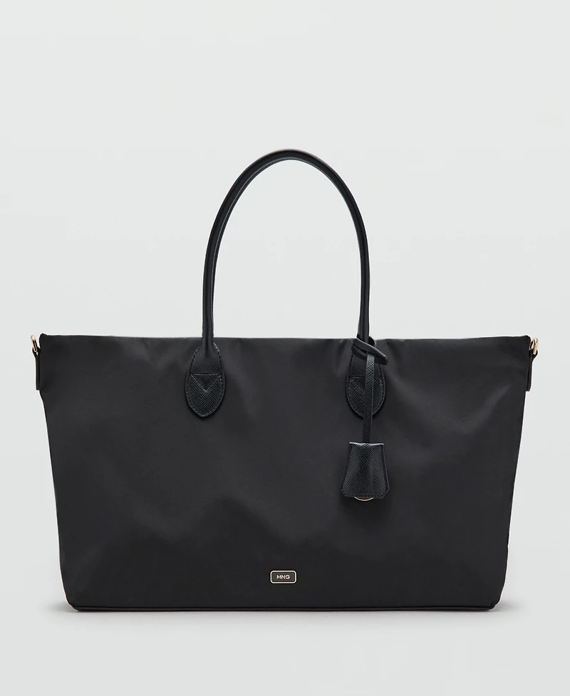 Mango Women's Double Handle Shopper Bag