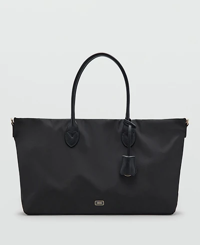 Mango Women's Double Handle Shopper Bag