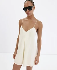 Mango Women's Straight Open-Back Jumpsuit