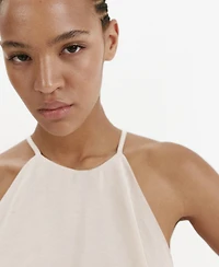 Mango Women's Ruffled Modal Dress