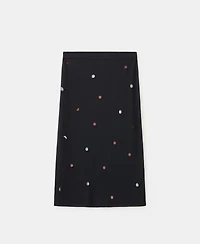 Mango Women's Fine-Knit Sequined Skirt