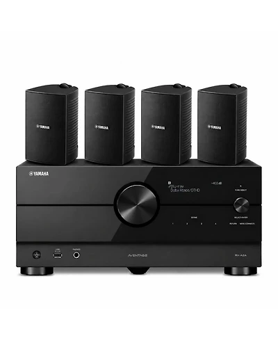 Yamaha Rx-A2A 7.2-Channel 8K Av Receiver with 4 Speakers