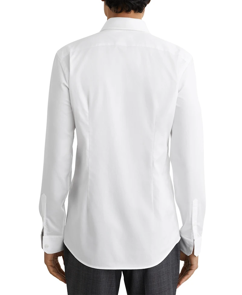 Reiss Men's Storm Slim Cotton-Twill Two-Fold Slim-Fit Dress Shirt