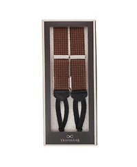 Trafalgar Bradford Neat Square Silk Formal End Suspenders