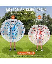 Vevor Inflatable Bumper Balls 2-Pack Sumo Zorb Balls for Teens and Adults