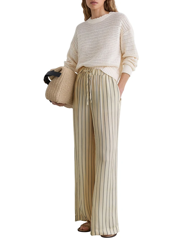 Reiss Women's Minnie Wide-Leg Stripe Pants