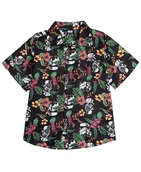 Star Wars Boy's (6-20) Hawaiian Button Down Shirt